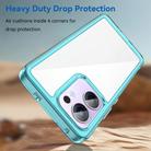 For OPPO Reno13 F Colorful Series Acrylic Hybrid TPU Phone Case(Transparent Blue) - 3