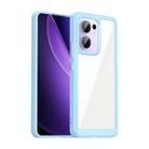 For OPPO Reno13 F Colorful Series Acrylic Hybrid TPU Phone Case(Blue) - 1