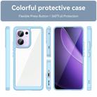 For OPPO Reno13 F Colorful Series Acrylic Hybrid TPU Phone Case(Blue) - 2