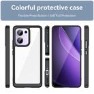 For OPPO Reno13 F Colorful Series Acrylic Hybrid TPU Phone Case(Black) - 2