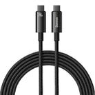 Baseus Tungsten Gold Series 240W Type-C to Type-C Fast Charging Data Cable, Length:3m(Black) - 1