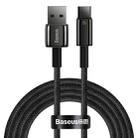 Baseus Tungsten Gold Series 100W USB to USB-C / Type-C Fast Charging Data Cable, Length:2m(Black) - 1