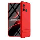 For Xiaomi Poco X5 GKK Three Stage Splicing Full Coverage PC Phone Case with Stand(Red) - 1