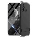 For Xiaomi Poco X5 GKK Three Stage Splicing Full Coverage PC Phone Case with Stand(Black Silver) - 1