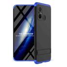 For Xiaomi Poco X5 GKK Three Stage Splicing Full Coverage PC Phone Case with Stand(Black Blue) - 1