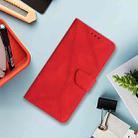 For iPhone 16 Stitching Embossed Leather Phone Case(Red) - 2