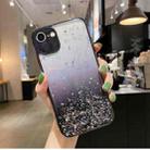 For iPhone SE 2022 / SE 2020 / 8 / 7 Starry Gradient Glitter Powder TPU Phone Case(Black) - 1