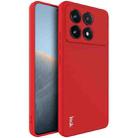 For Xiaomi Poco X6 Pro 5G/Redmi K70E 5G IMAK UC-4 Series Straight Edge TPU Soft Phone Case(Red) - 1