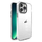 For iPhone 13 Pro Max Crystal TPU + PC Electroplated Lens Frame Phone Case(Transparent) - 1