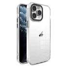 For iPhone 11 Pro Max Crystal TPU + PC Electroplated Lens Frame Phone Case(Transparent) - 1