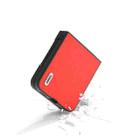 For Motorola Razr 50 Ultra ABEEL Genuine Leather Luolai Series Phone Case(Red) - 3