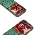 For Motorola Razr 60 Ultra ABEEL Genuine Leather Ostrich Texture Phone Case(Green) - 3