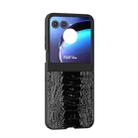 For Motorola Razr 50 ABEEL Genuine Leather Weilai Series Phone Case(Black) - 2