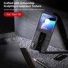 For Motorola Razr 50 ABEEL Genuine Leather Weilai Series Phone Case(Black) - 3