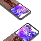 For Motorola Razr 50 Ultra ABEEL Genuine Leather Weilai Series Phone Case(Coffee) - 2