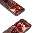 For Motorola Razr 60 Ultra ABEEL Genuine Leather Weilai Series Phone Case(Coffee) - 3