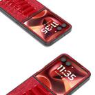 For Motorola Razr 60 Ultra ABEEL Genuine Leather Weilai Series Phone Case(Red) - 3