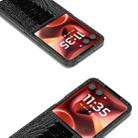For Motorola Razr 60 Ultra ABEEL Genuine Leather Weilai Series Phone Case(Black) - 3