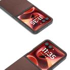 For Motorola Razr 60 Ultra ABEEL Genuine Leather Xiaoya Series Phone Case(Coffee) - 3