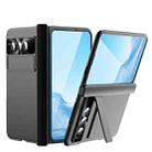 For Google Pixel Fold Integrated Electroplating PC All-inclusive Phone Case with Hinge(Black) - 1