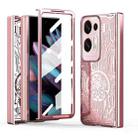 For OPPO Find N2 Mechanical Legend Integrated Electroplating All-inclusive Phone Case(Rose Gold) - 1