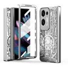 For OPPO Find N2 Mechanical Legend Integrated Electroplating All-inclusive Phone Case(Silver) - 1