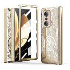 For Honor Magic V Mechanical Legend Integrated Electroplating All-inclusive Phone Case(Champagne Gold) - 1