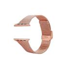 For Apple Watch Series 9&8&7 41mm / SE 3&SE 2&6&SE&5&4 40mm / 3&2&1 38mm Milanese Stainless Steel Watch Band(Rose Pink) - 2