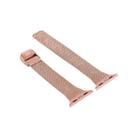 For Apple Watch Series 9&8&7 41mm / SE 3&SE 2&6&SE&5&4 40mm / 3&2&1 38mm Milanese Stainless Steel Watch Band(Rose Pink) - 4