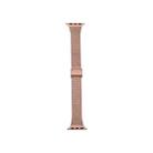 For Apple Watch Series 9&8&7 41mm / SE 3&SE 2&6&SE&5&4 40mm / 3&2&1 38mm Milanese Stainless Steel Watch Band(Rose Pink) - 5