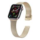 For Apple Watch Series 9&8&7 41mm / SE 3&SE 2&6&SE&5&4 40mm / 3&2&1 38mm Milanese Stainless Steel Watch Band(Vintage Gold) - 1