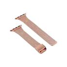 For Apple Watch Ultra 49mm&Watch Ultra 2 49mm / Series 9&8&7 45mm / SE 3&SE 2&6&SE&5&4 44mm / 3&2&1 42mm Milanese Stainless Steel Watch Band(Rose Pink) - 3