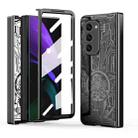 For Samsung Galaxy Z Fold2 5G Mechanical Legend Integrated Electroplating All-inclusive Phone Case(Black) - 1