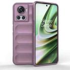 For OnePlus 10R 5G Global Magic Shield TPU + Flannel Phone Case(Purple) - 1