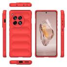 For OnePlus Ace 3 5G Magic Shield TPU + Flannel Phone Case(Red) - 3