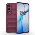 For OnePlus Nord CE4 5G Global Magic Shield TPU + Flannel Phone Case(Wine Red) - 1