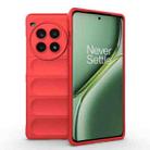 For OnePlus Ace 3 Pro 5G Magic Shield TPU + Flannel Phone Case(Red) - 1