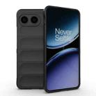 For OnePlus Nord 4 5G Global Magic Shield TPU + Flannel Phone Case(Black) - 1