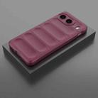 For OnePlus Nord 4 5G Global Magic Shield TPU + Flannel Phone Case(Wine Red) - 2