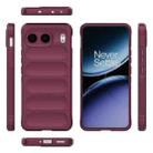 For OnePlus Nord 4 5G Global Magic Shield TPU + Flannel Phone Case(Wine Red) - 3