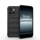 For OnePlus 13T 5G Magic Shield TPU + Flannel Phone Case(Black) - 1