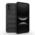 For OnePlus Ace 5 Ultra 5G / Nord CE5 Magic Shield TPU + Flannel Phone Case(Black) - 1