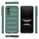For OnePlus Ace 5 Ultra 5G / Nord CE5 Magic Shield TPU + Flannel Phone Case(Dark Green) - 3