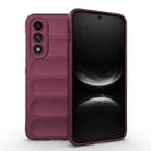 For OnePlus Ace 5 Ultra 5G / Nord CE5 Magic Shield TPU + Flannel Phone Case(Wine Red) - 1