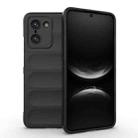 For OnePlus Ace 5 Racing / Nord 5 Magic Shield TPU + Flannel Phone Case(Black) - 1