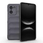 For OnePlus Ace 5 Racing / Nord 5 Magic Shield TPU + Flannel Phone Case(Dark Grey) - 1