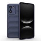 For OnePlus Ace 5 Racing / Nord 5 Magic Shield TPU + Flannel Phone Case(Dark Blue) - 1