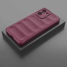 For OnePlus Ace 5 Racing / Nord 5 Magic Shield TPU + Flannel Phone Case(Wine Red) - 2