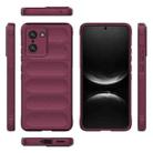 For OnePlus Ace 5 Racing / Nord 5 Magic Shield TPU + Flannel Phone Case(Wine Red) - 3