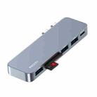 Yesido HB10 6 in 1 USB-C / Type-C Ports Multifunctional Docking Station HUB Adapter - 1